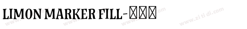 Limon Marker Fill字体转换